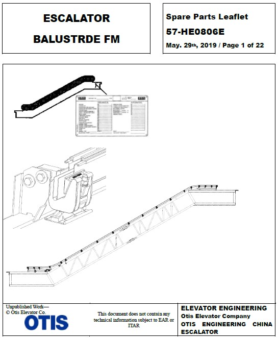 SPL 57-HE0806E Escalator Balustrade FM