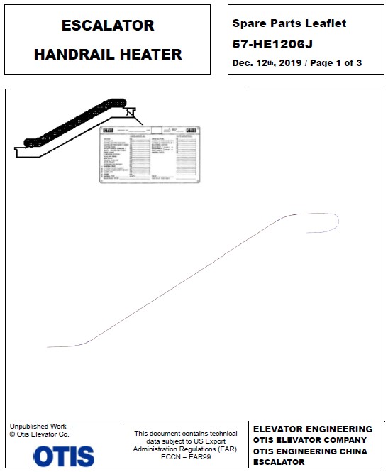 SPL 57-HE1206J Escalator Handrail Guide