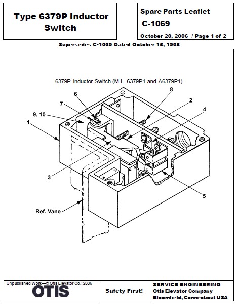 SPL C-1069 Type 6379P Inductor Switch