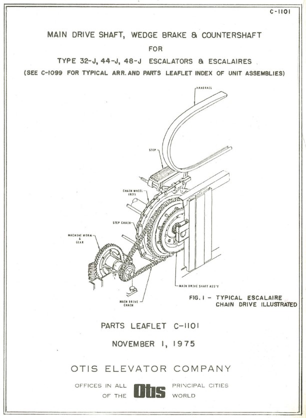 SPL C-1101 Escalator J Brake Wedge