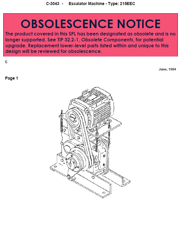 SPL C-3043 Machine, Escalator 215EEC