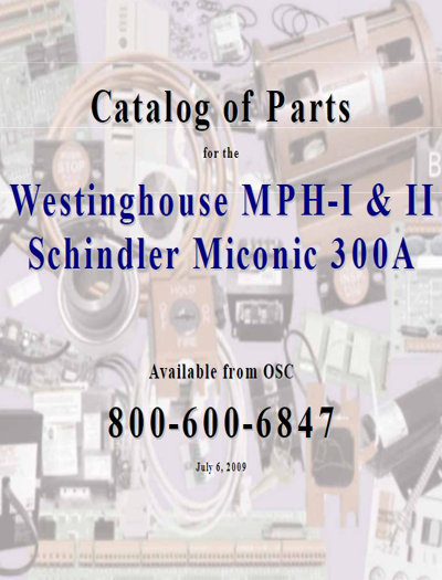 Westinghouse MPH-I MPH-II Schindler Miconic 300A